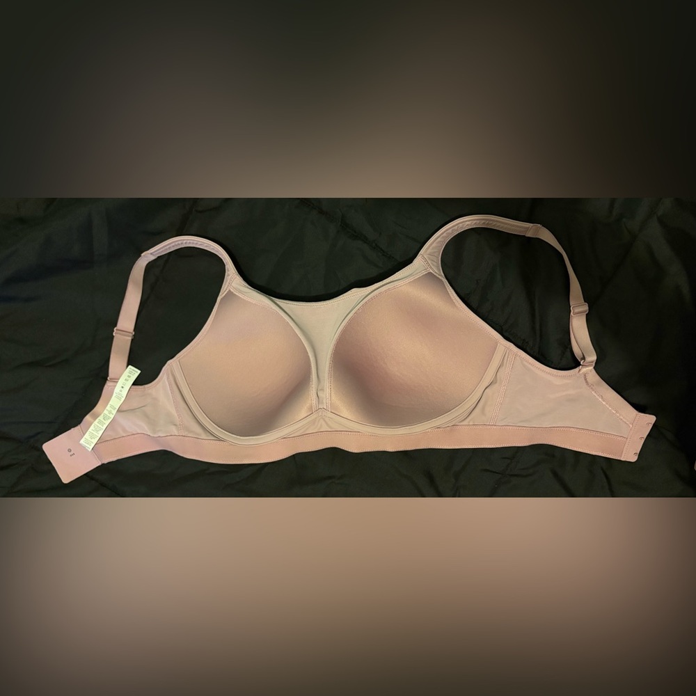 Lululemon Athletica Pink Taupe Run Times Sports Bra Like New Size 34 E - Picture 5 of 6